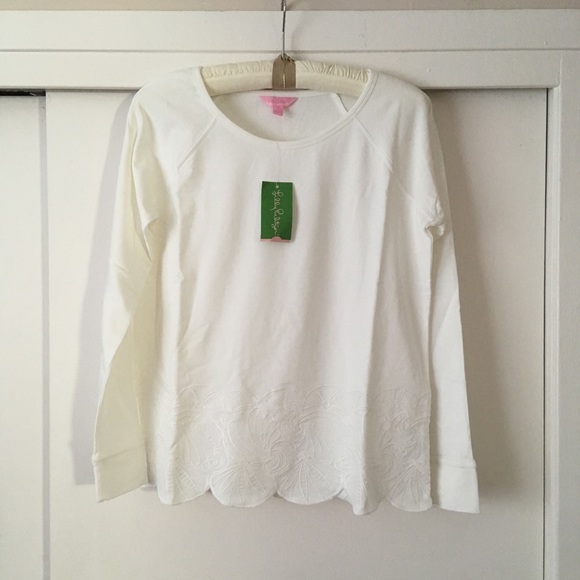 white lilly pulitzer top - Picture 1 of 3